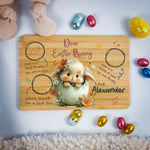 Personalised Easter Bunny Tray – Egg Nest Peek Design