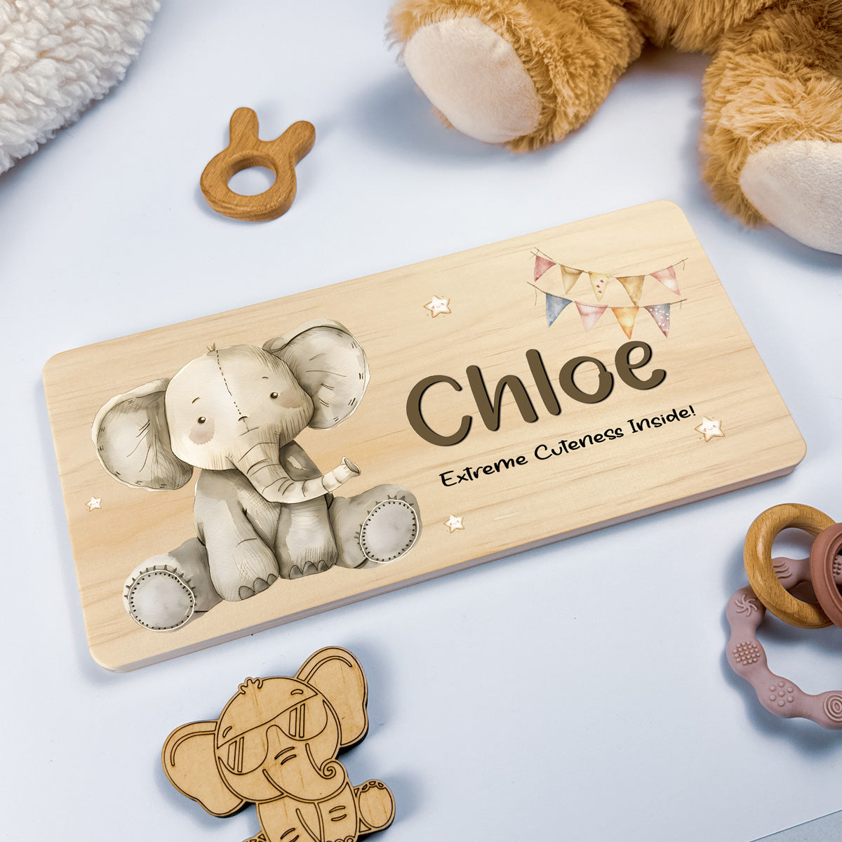 Personalised Door Sign – Elephant Design