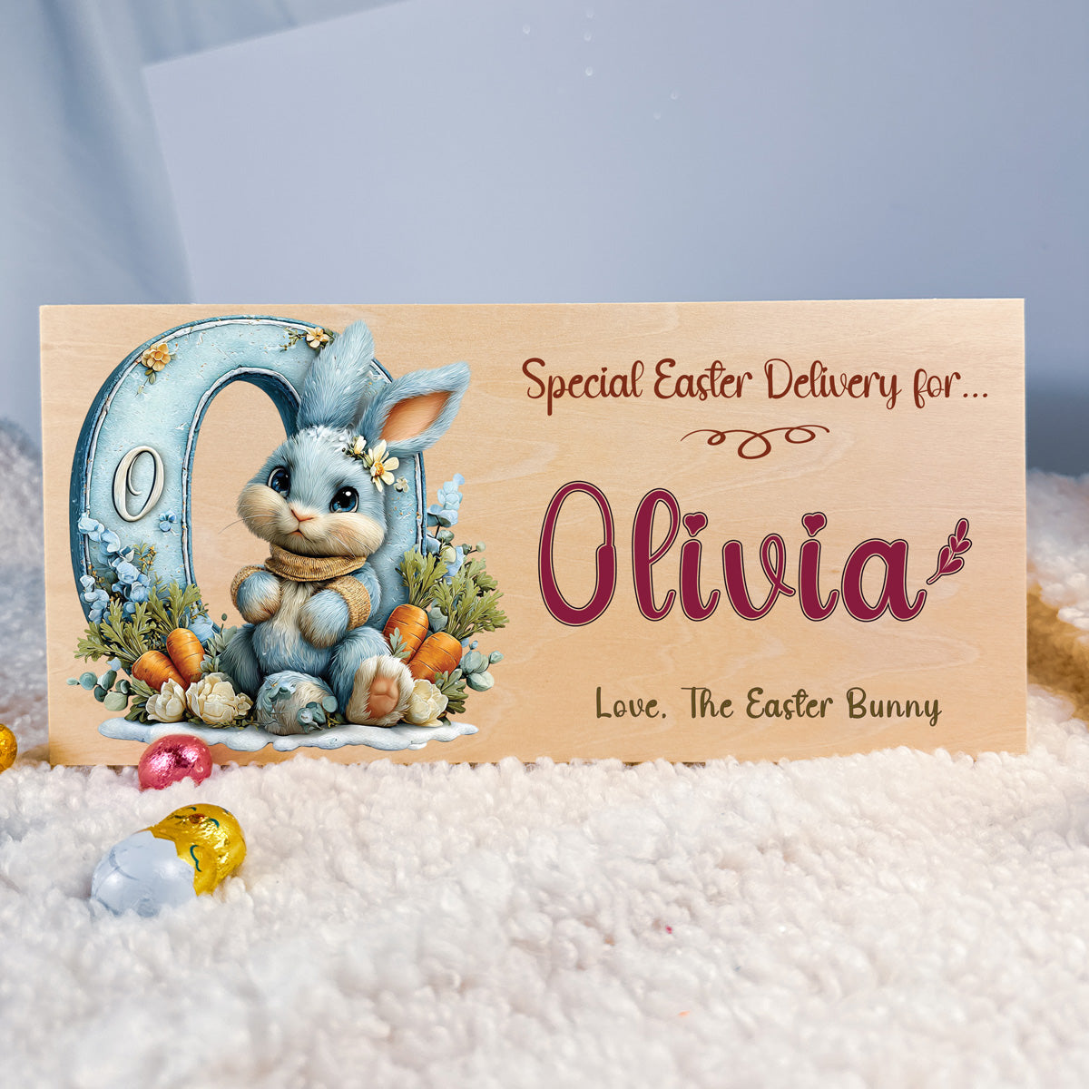 Personalised Easter Crate – Custom Alphabet Easter Design