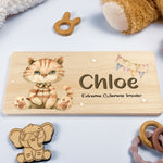 Personalised Door Sign – Cat Design