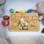Personalised Easter Bunny Tray – Heart Egg Hug Design