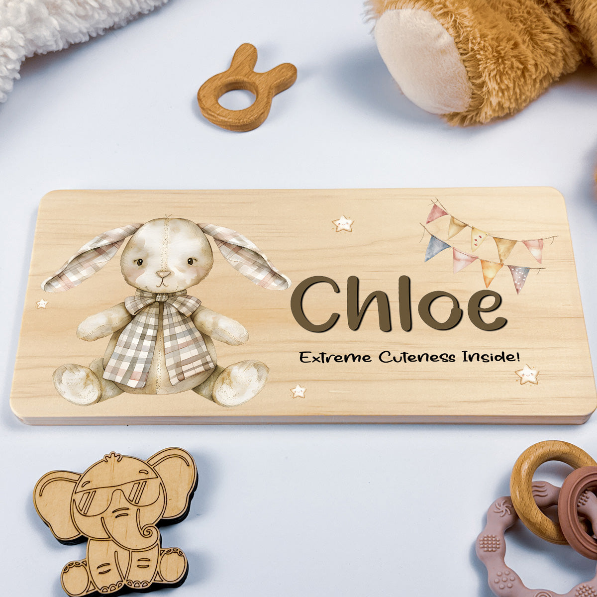 Personalised Door Sign – Rabbit Design
