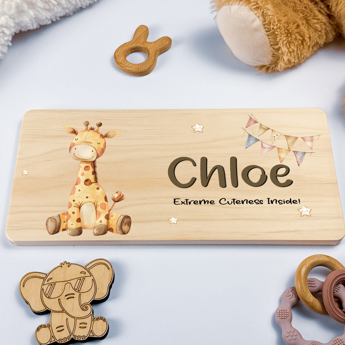 Personalised Door Sign – Giraffe Design