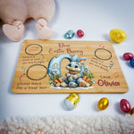 Personalised Easter Bunny Tray – Custom Alphabet Easter Board for Kids