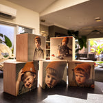 Smiley Photo Block - Tiny Square x 5