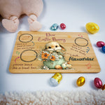 Personalised Easter Bunny Tray – Basket Bloom Design