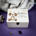 Personalised Kids Keepsake Box – Dog Design (Memory Gift)