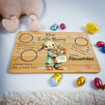 Personalised Easter Bunny Tray – Bouquet Bunny Design