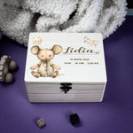 Personalised Kids Keepsake Box – Mouse Design (Memory Gift)