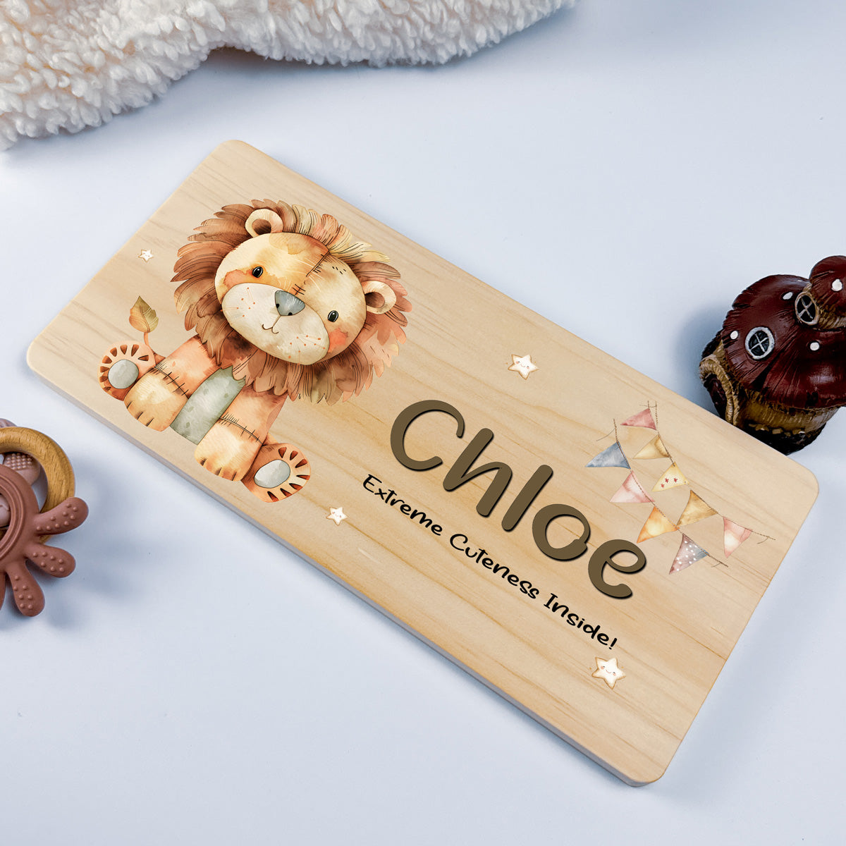 Personalised Door Sign – Lion Design