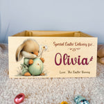Personalised Easter Crate – Dandelion Egg Bunny Design