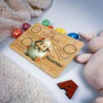 Personalised Easter Bunny Tray – Egg Nest Peek Design