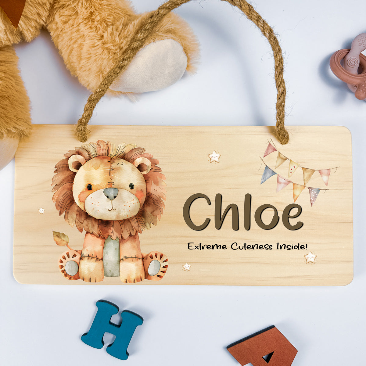 Personalised Door Sign – Lion Design