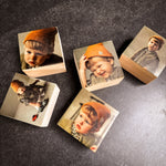 Smiley Photo Block - Tiny Square x 5