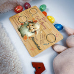 Personalised Easter Bunny Tray – Egg Nest Peek Design