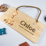 Personalised Door Sign – Giraffe Design