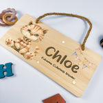 Personalised Door Sign – Cat Design