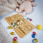 Personalised Easter Bunny Tray – Floral Egg Cuddle Design