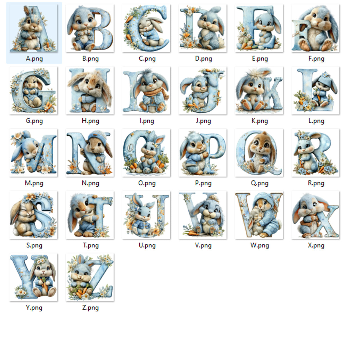 Personalised Easter Bunny Tray – Custom Alphabet Easter Board for Kids