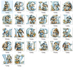 Personalised Easter Bunny Tray – Custom Alphabet Easter Board for Kids