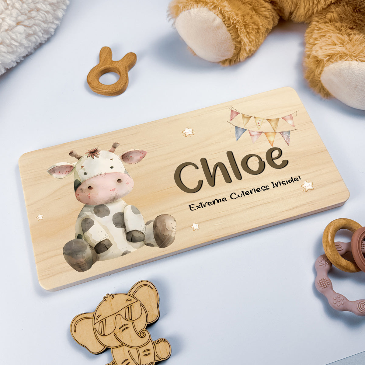 Personalised Door Sign – Cow Design