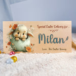 Personalised Easter Crate – Egg Nest Peek Bunny Design