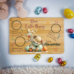 Personalised Easter Bunny Tray – Sleeping Blossom Design