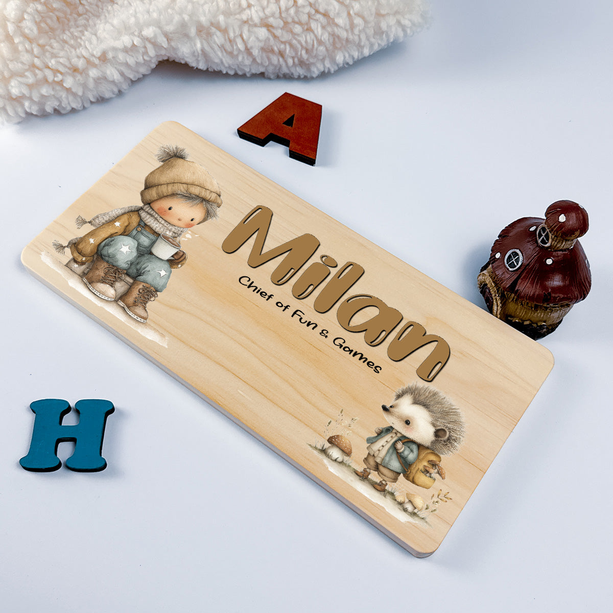 Personalised Door Sign – Autumn Design 05