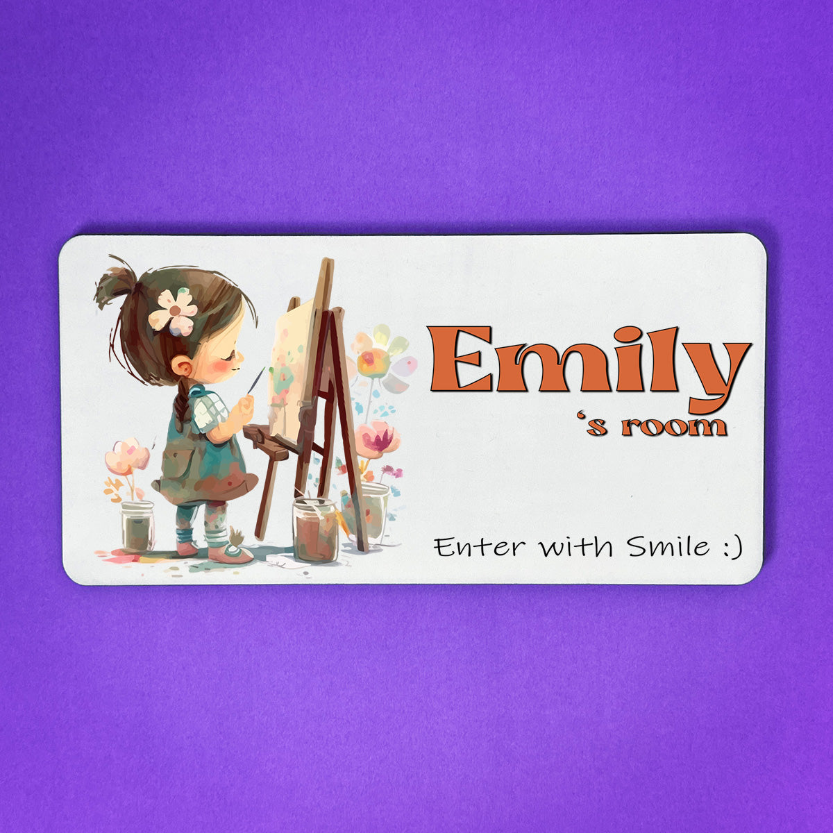 Door Sign - Artist Girl - Design 02