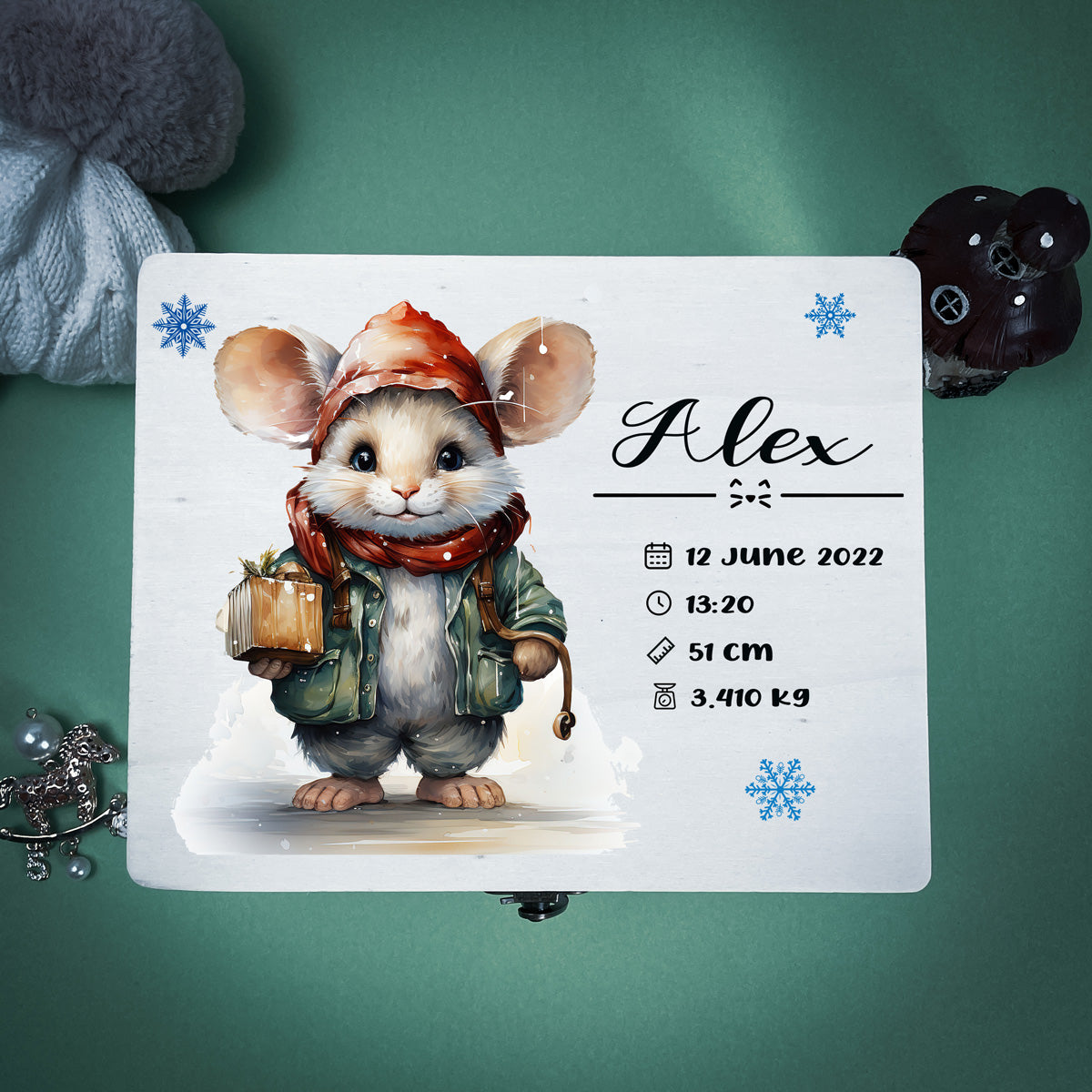 Keepsake Box - Mouse - Design 39