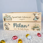 Personalised Easter Gift Box – Custom Easter Morning Crate with Bunny Design
