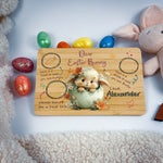 Personalised Easter Bunny Tray – Egg Nest Peek Design