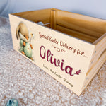 Personalised Easter Crate – Dandelion Egg Bunny Design