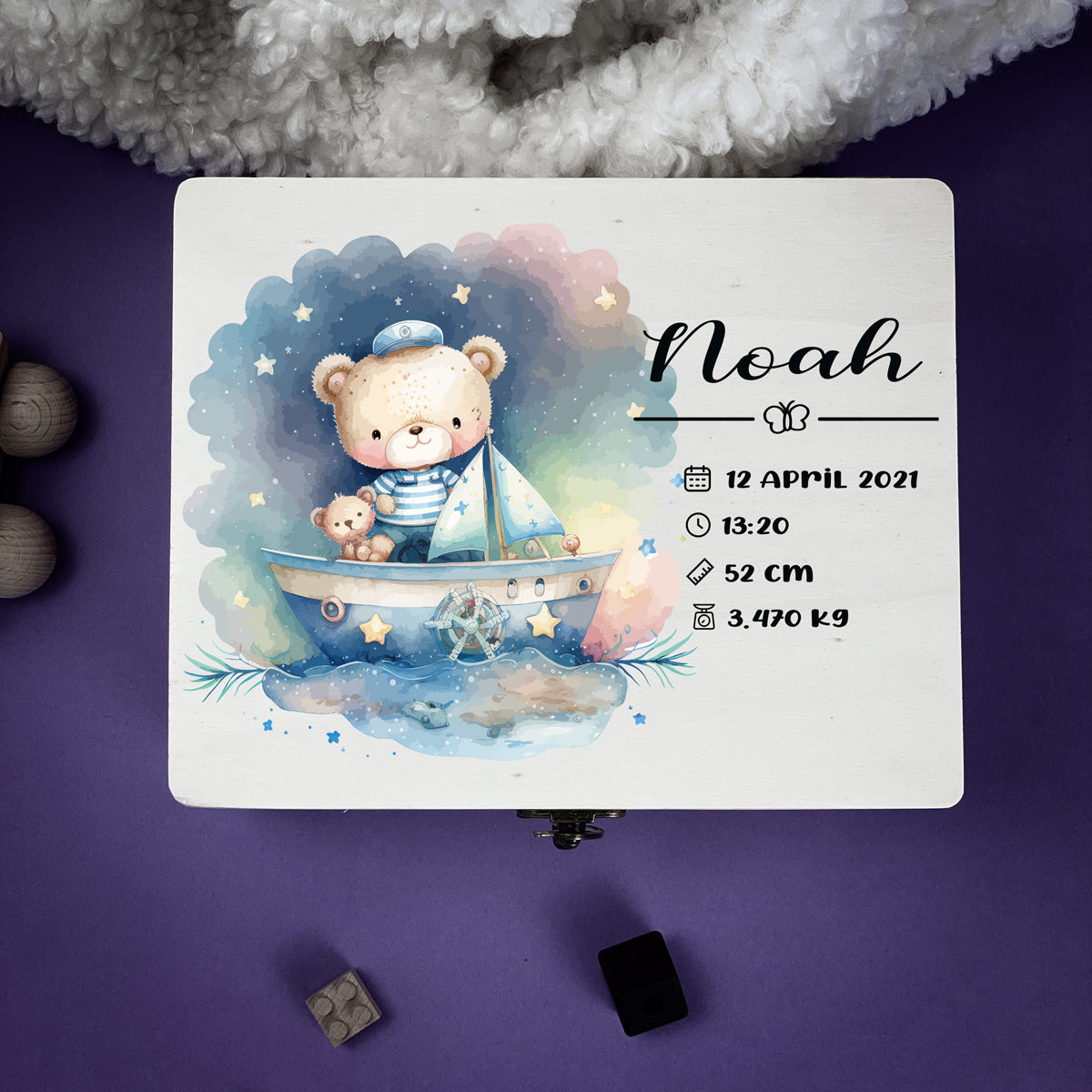 Keepsake Box - Bear at the Sea - Design 36