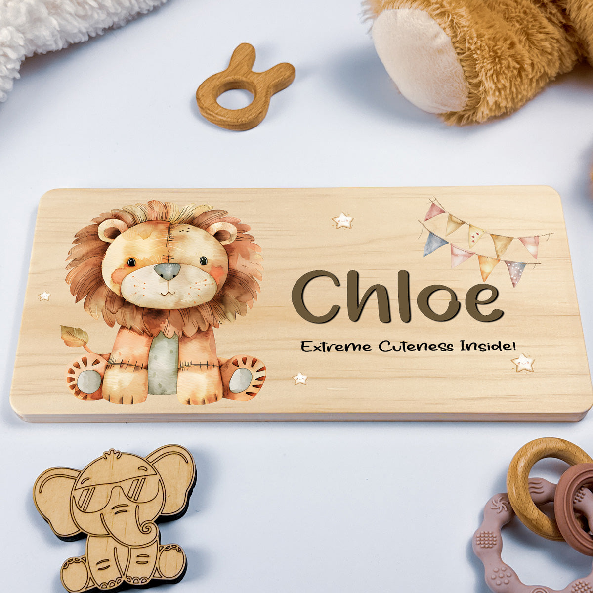 Personalised Door Sign – Lion Design