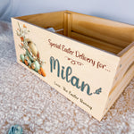 Personalised Easter Crate – Sleeping Blossom Bunny Design