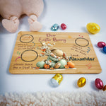 Personalised Easter Bunny Tray – Sleeping Blossom Design
