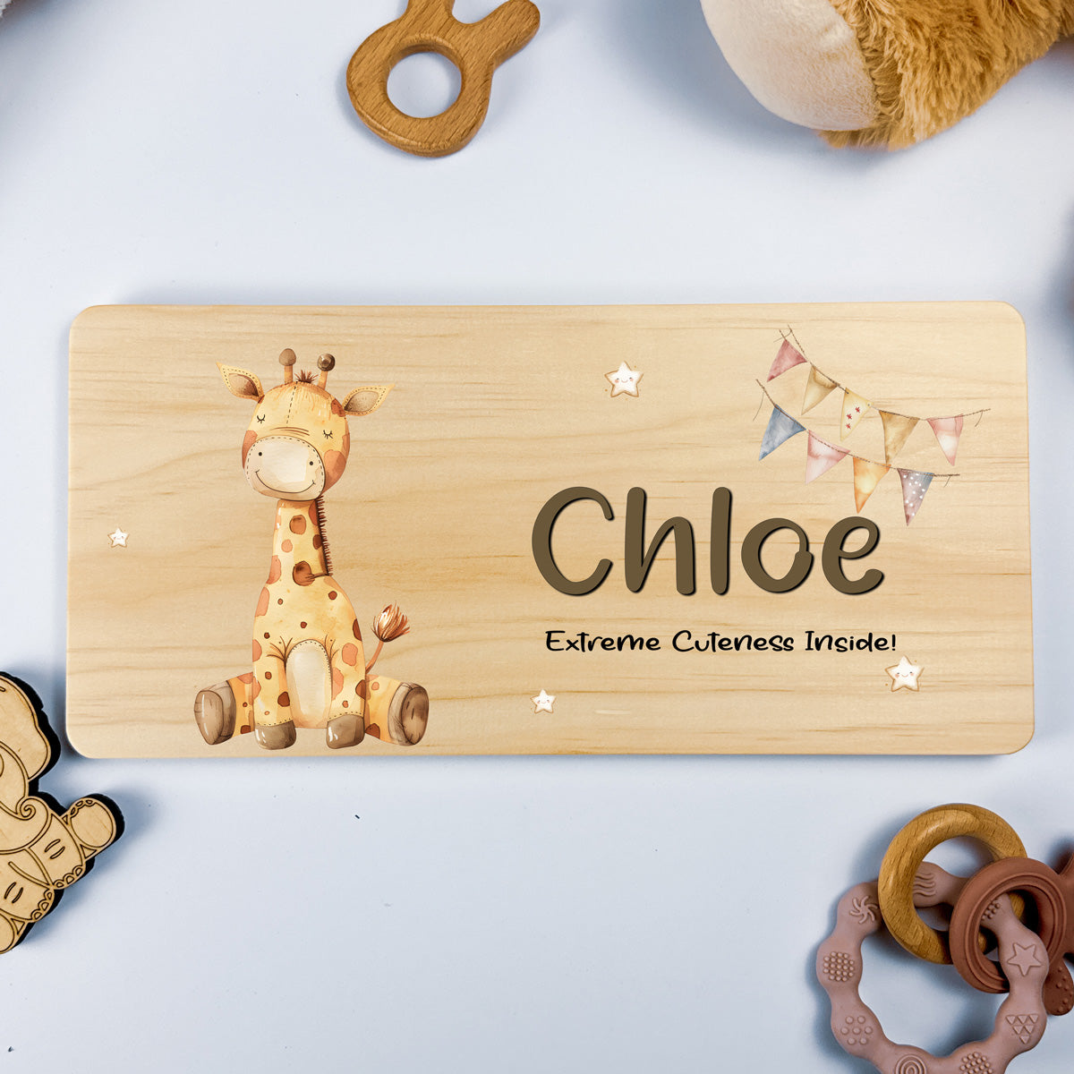 Personalised Door Sign – Giraffe Design