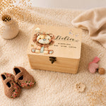 Personalised Lion Keepsake Box