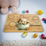 Personalised Easter Bunny Tray – Egg Nest Peek Design