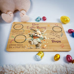 Personalised Easter Bunny Tray – Dancing Petal Design