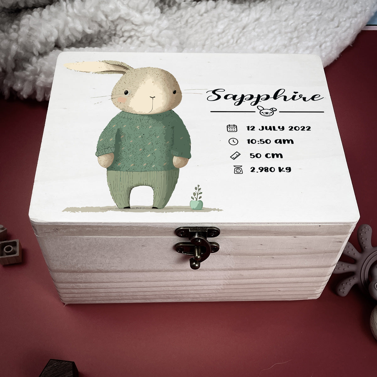 Keepsake Box - Rabbit - Design 17