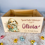Personalised Easter Crate – Basket Bloom Bunny Design
