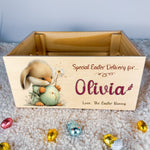 Personalised Easter Crate – Dandelion Egg Bunny Design