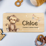 Personalised Door Sign – Monkey Design