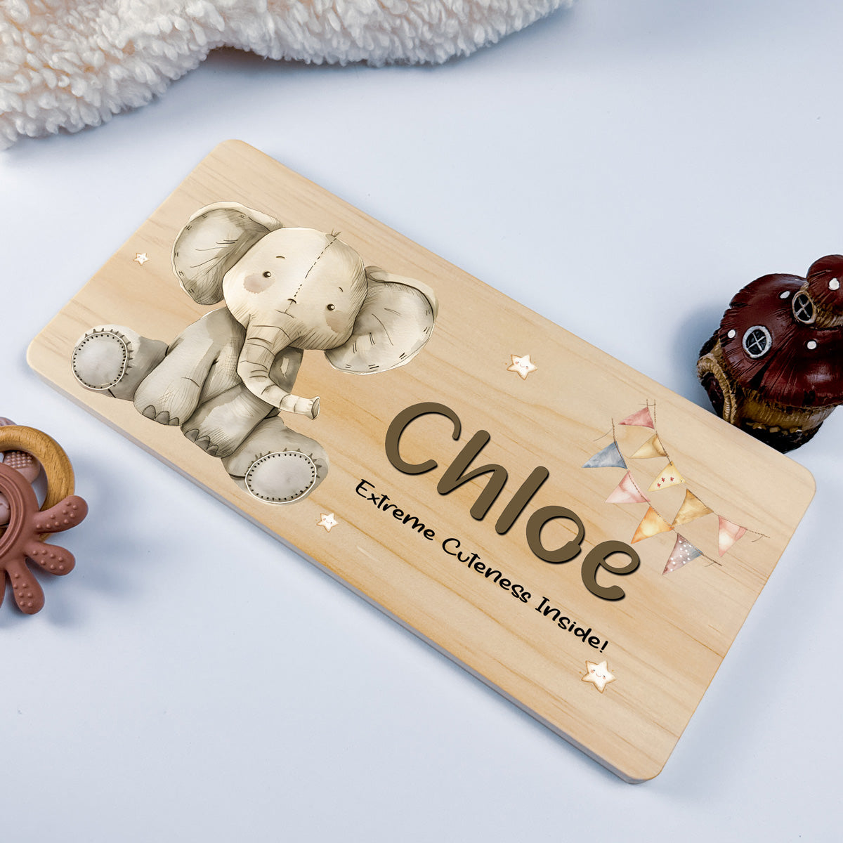Personalised Door Sign – Elephant Design