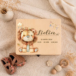 Personalised Lion Keepsake Box