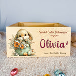 Personalised Easter Crate – Basket Bloom Bunny Design