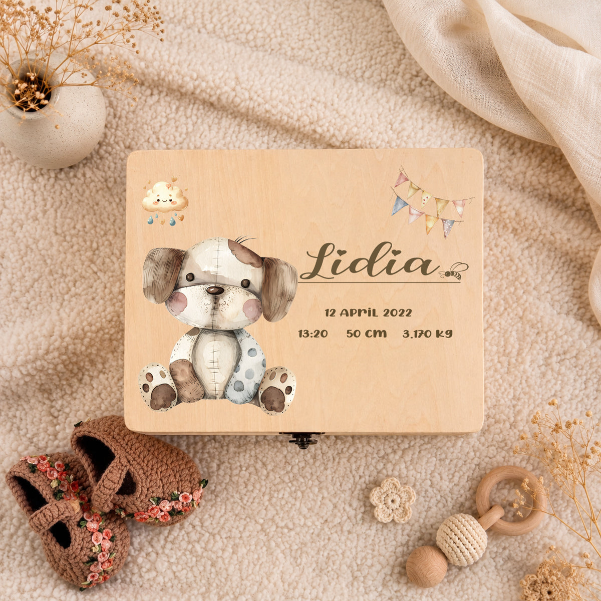 Personalised Dog Keepsake Box