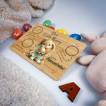 Personalised Easter Bunny Tray – Floral Egg Cuddle Design